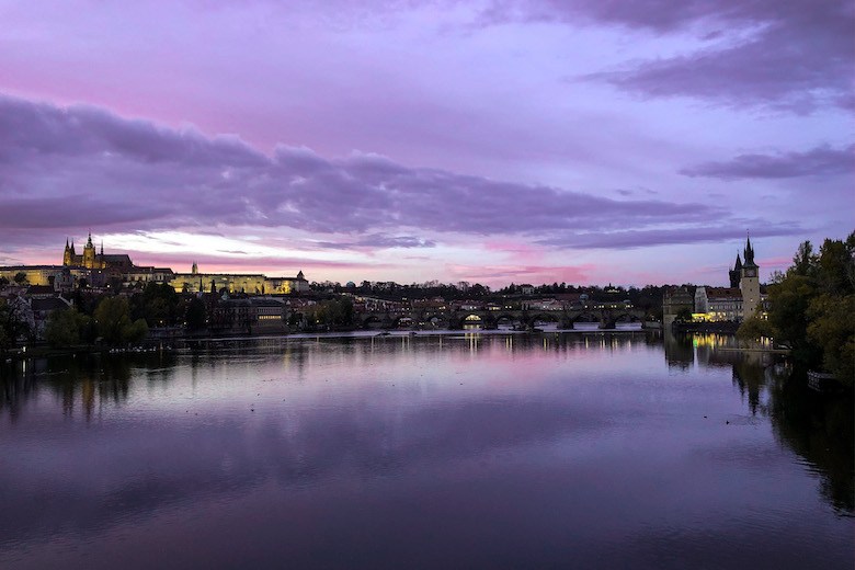 view overlooking prague from legion bridge is one of best sightseeing spots in the city