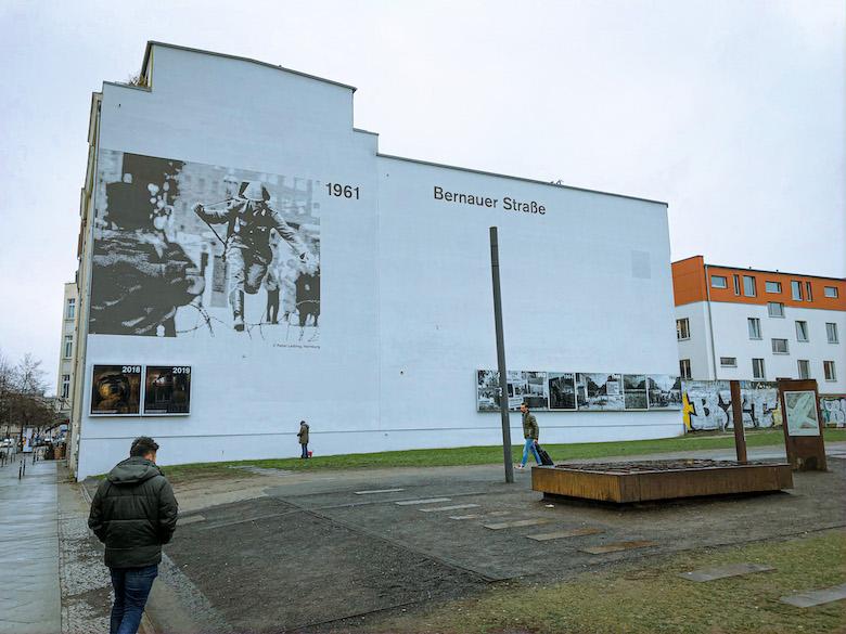 the visitor centre berlin wall memorial is along the berlin by bike cycling tour