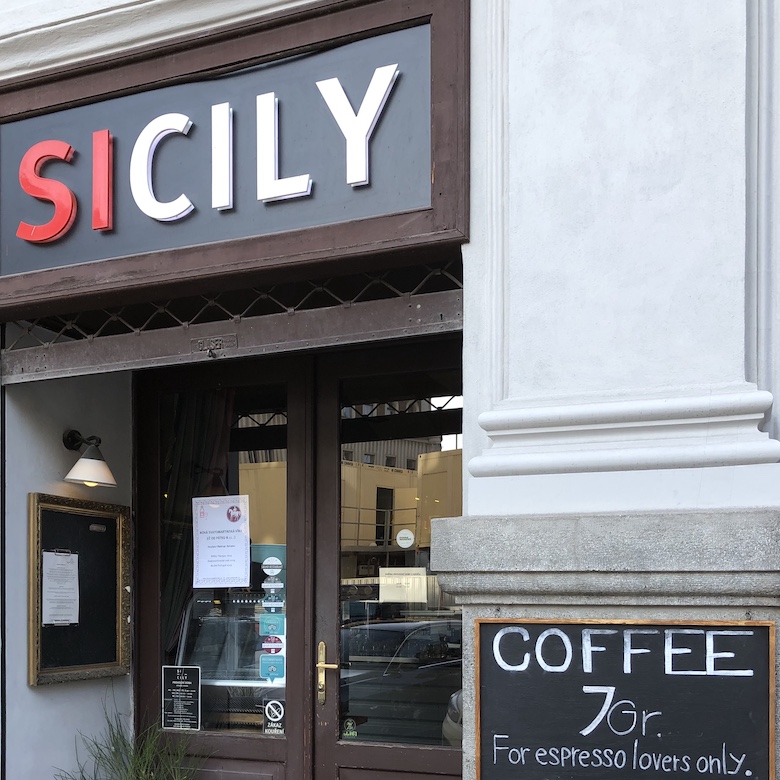 sicily cafe for best coffee in prague