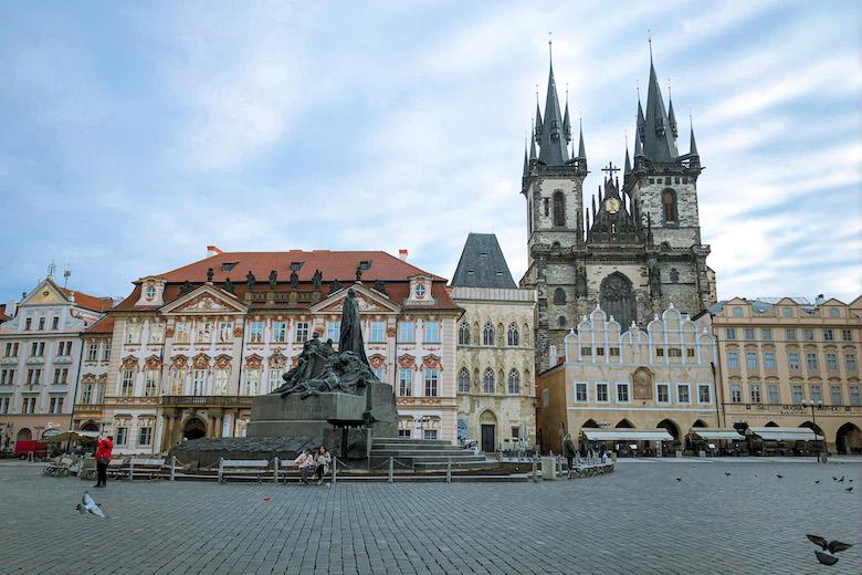 beautiful architecture around prague old town